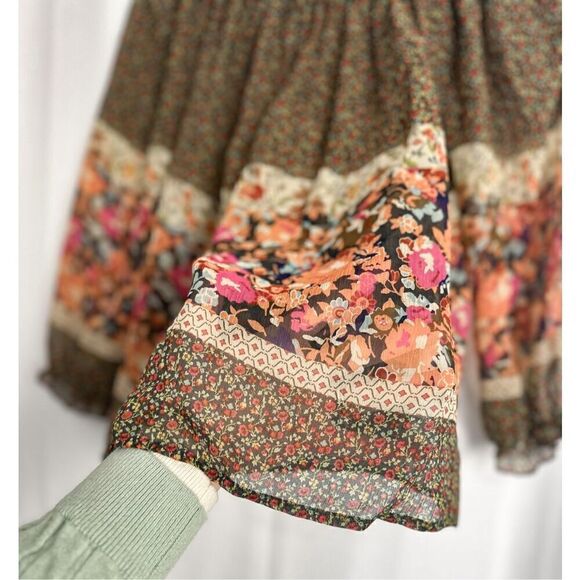 Anthropologie FEI 100%โsilkโbohoโtop - Picture 7 of 13